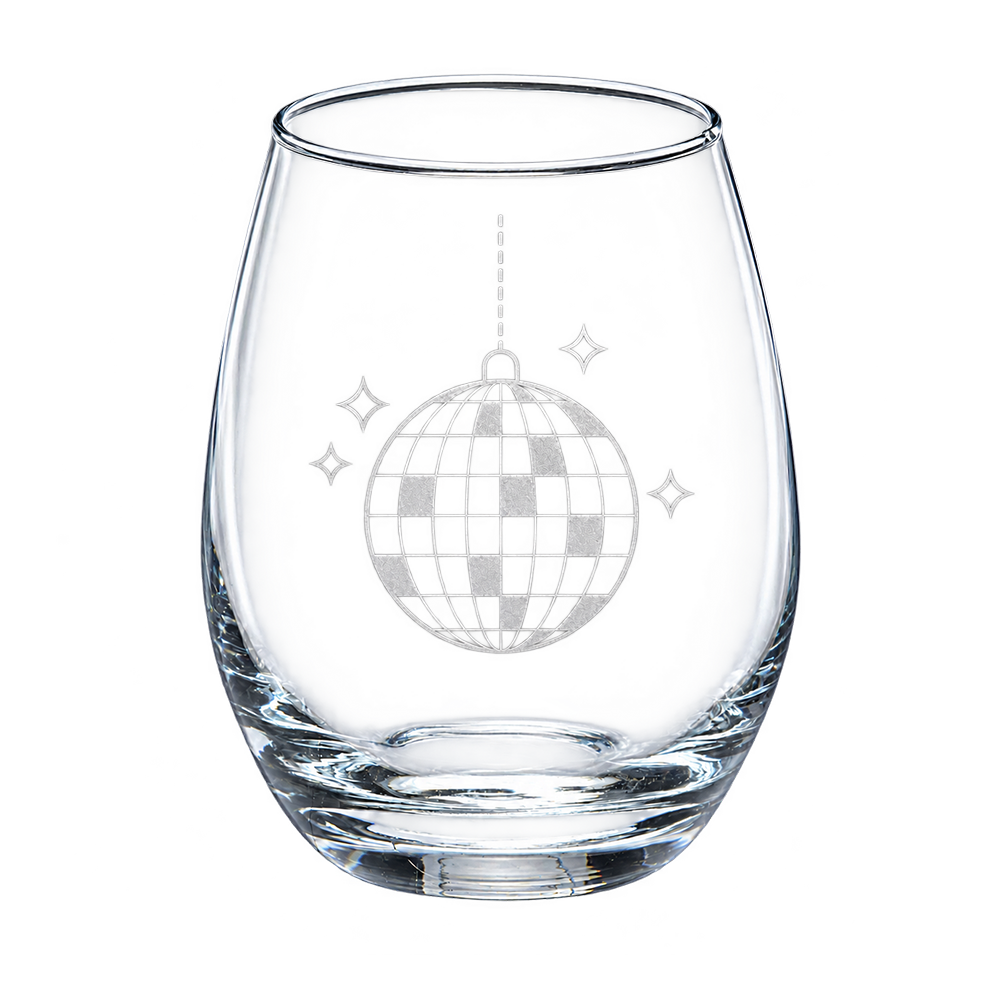 Holiday Things Stemless Wine Glass Set