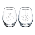 Holiday Things Stemless Wine Glass Set