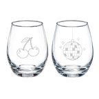 Holiday Things Stemless Wine Glass Set