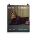 Hilary Duff The Lucky Me Tour poster for Phoenix — unframed matte print with tour date and venue printed at bottom