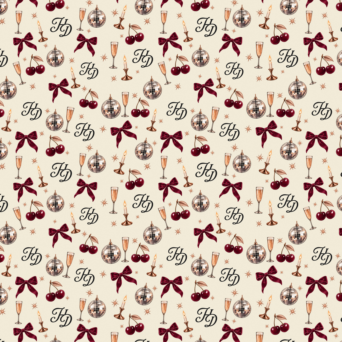 Holiday Things Wrapping Paper (3-Sheets)
